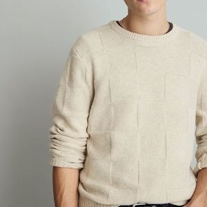 Madewell Men's Checkerboard Knit Sweater